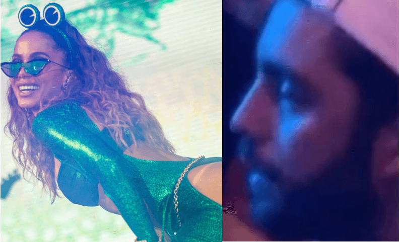 Pedro Scooby é visto emocionado ao ver Anitta rebolando e precisa ser consolado em show