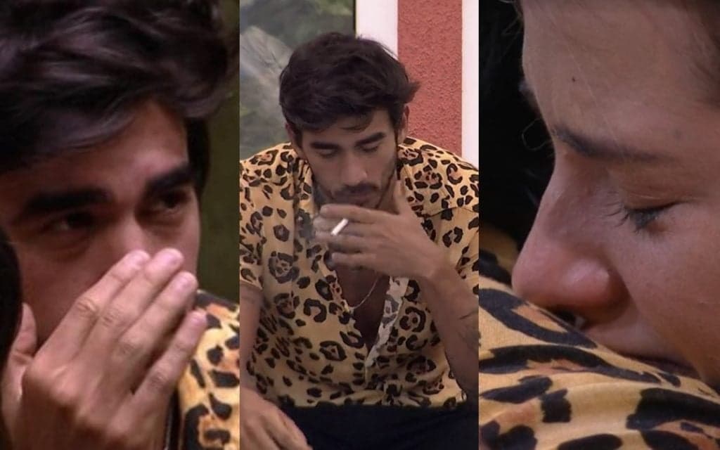 Surto, gritaria e barraco no BBB20: Guilherme usa camisa de Boca Rosa, fuma loucamente e vai pra cima de Gabi