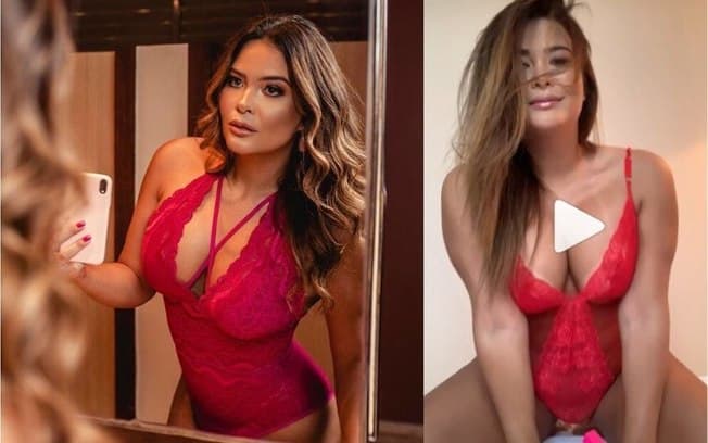 Eita! Geisy Arruda aparece de calcinha, mostra a marquinha e faz reclamação quente: "Só falta o boy"