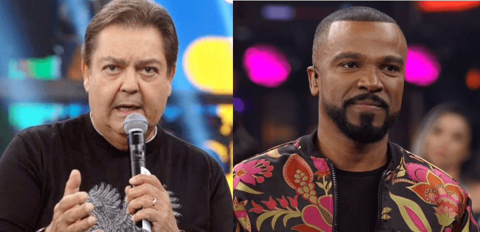 Faustão comete gafe ao vivo, confunde Alexandre Pires com ator da Globo e vira piada