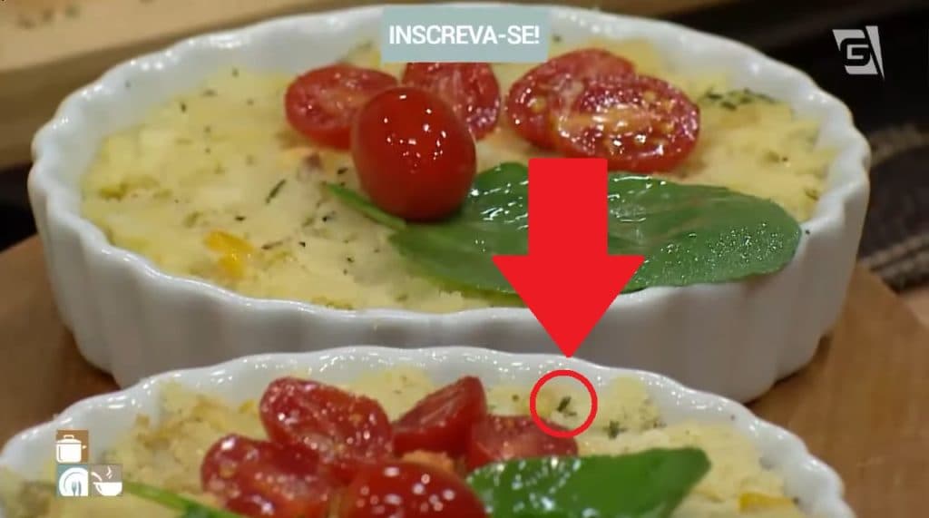 Que nojo! Mosca pousa na comida de programa de culinária e ninguém faz nada