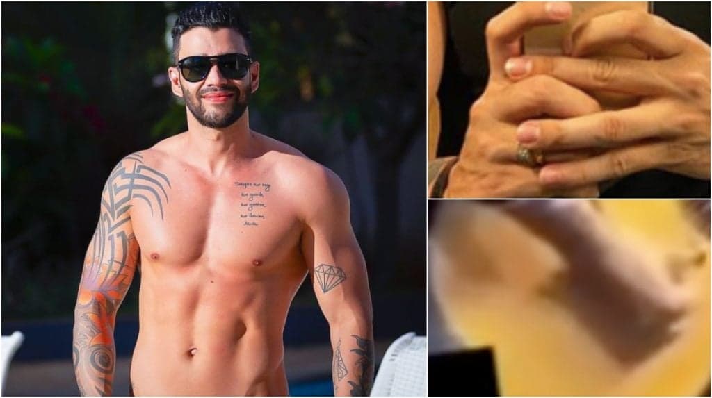 Gusttavo Lima mostra ao público que sabe tocar violão muito bem: "Eta dedo bom"