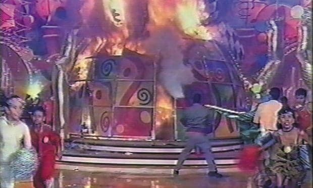Fez História: O dia em que o estúdio da Xuxa pegou fogo na Globo com mais de 300 pessoas no programa
