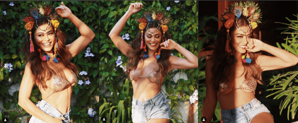 Juliana Paes esbanja sensualidade com look ousado, deixa amostra parte dos seios e faz apelo