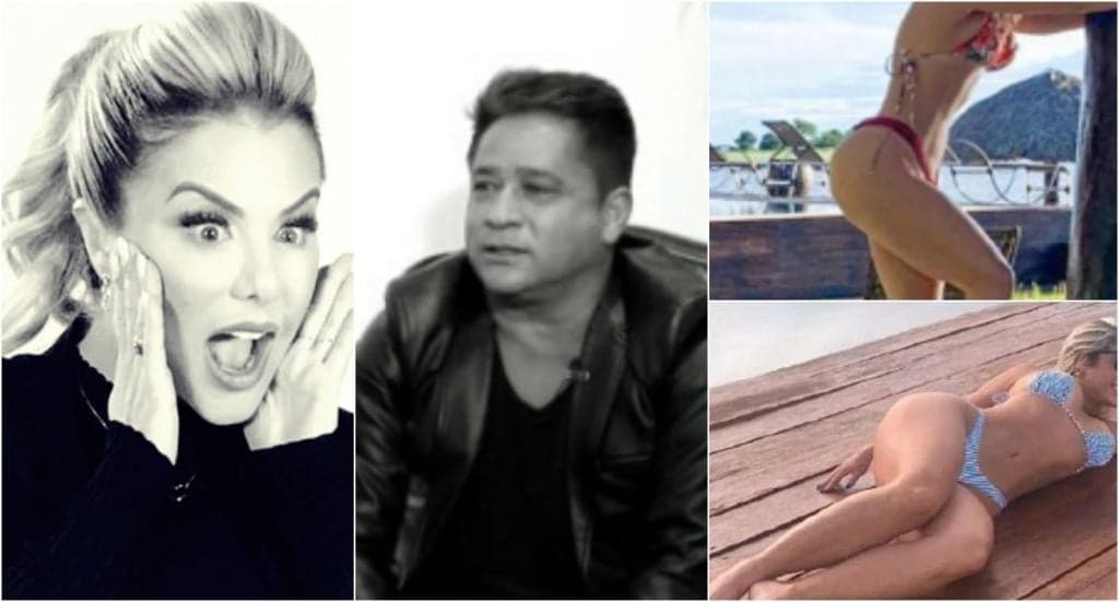 Esposa de Leonardo mostra bumbum enorme com fio-dental e causa alvoroço entre amigos do cantor: "Gostosa"