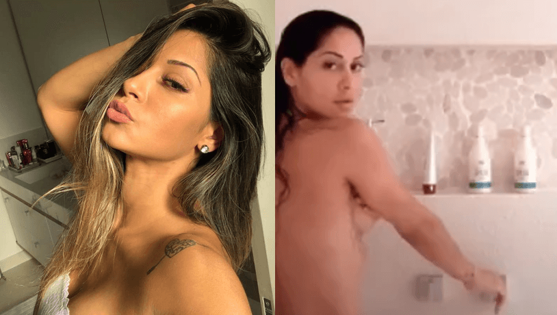 Mayra Cardi posta vídeo completamente nua ao tomar banho e choca com ousadia