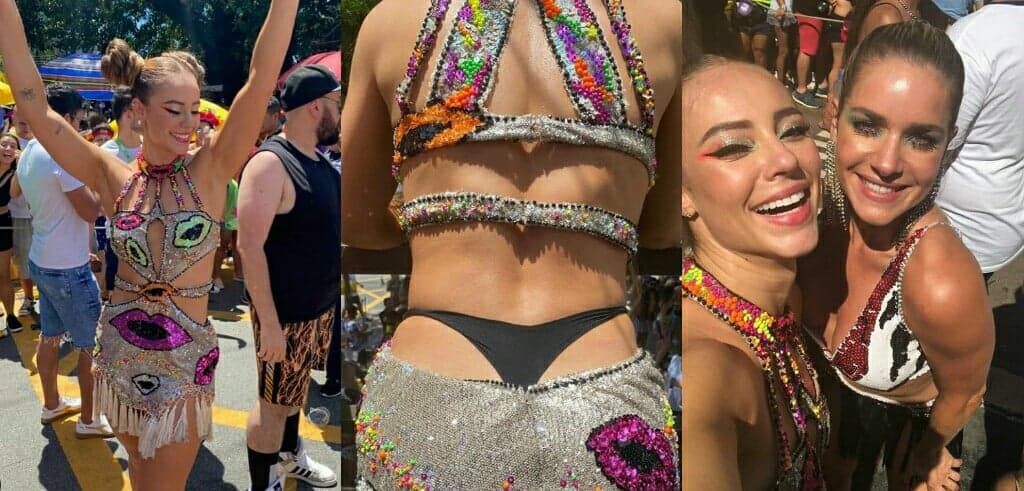 Paolla Oliveira é pega em curtição de carnaval em bloco de rua e rouba a cena; Confira