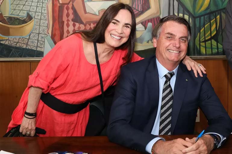 Globo, rival de Bolsonaro, pode apagar Regina Duarte da história da emissora após "traição"
