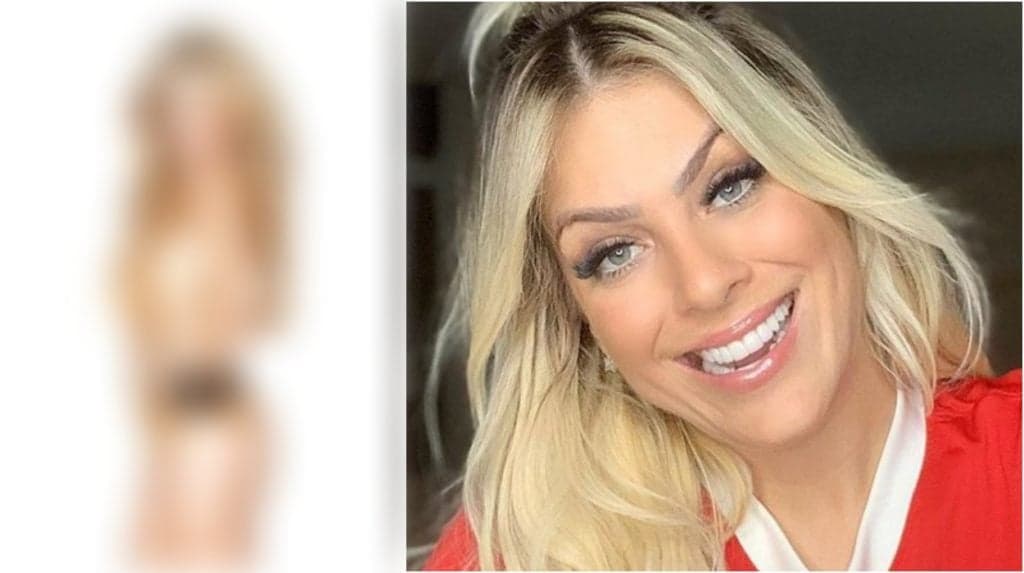 Esquentou o clima! Renata Fan usa maiô 'cavadíssimo' e deixa bumbum todo de fora