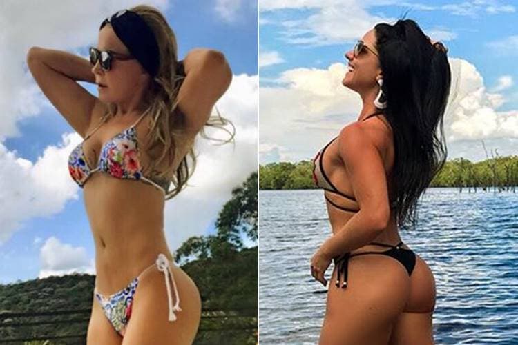 Gostosa! Zilu usa biquíni finíssimo e multidão não perdoa: "Ela é mãe e avó, viu Graciele?"