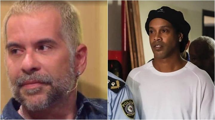 Vestido de mulher, Leandro Hassum zomba da prisão de Ronaldinho: “Passaporte paraguaio”