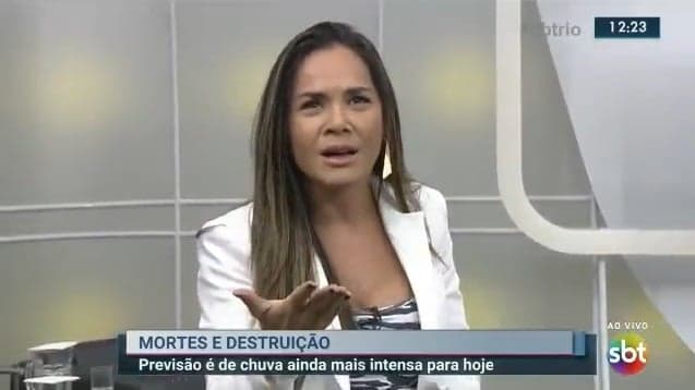 Apresentadora do SBT perde a linha e detona funcionária da prefeitura em entrevista ao vivo: “Me poupe, filha de Deus”