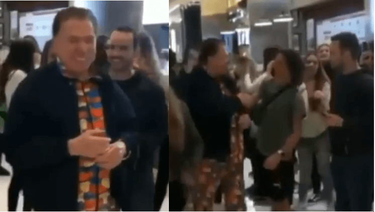 Silvio Santos causa tumulto nos EUA após ser flagrado com pijama colorido e bem à vontade