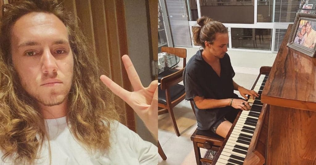 Vitor Kley faz show em janela de apartamento e faz pedido à fãs