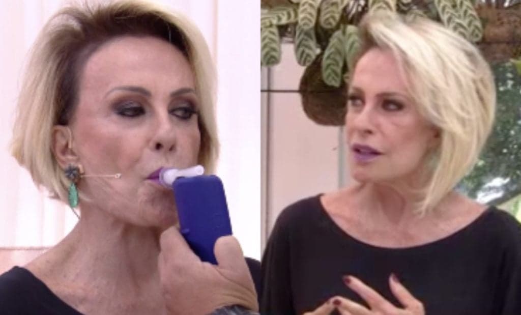 Ao vivo no Mais Você, Ana Maria é obrigada a fazer bafômetro e lamenta: "Perdi a carteira"