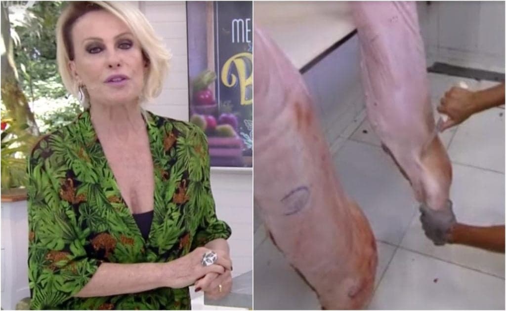 Ao vivo no Mais Você, Ana Maria mostra porco sendo triturado e público fica puro ódio: "Desnecessário"