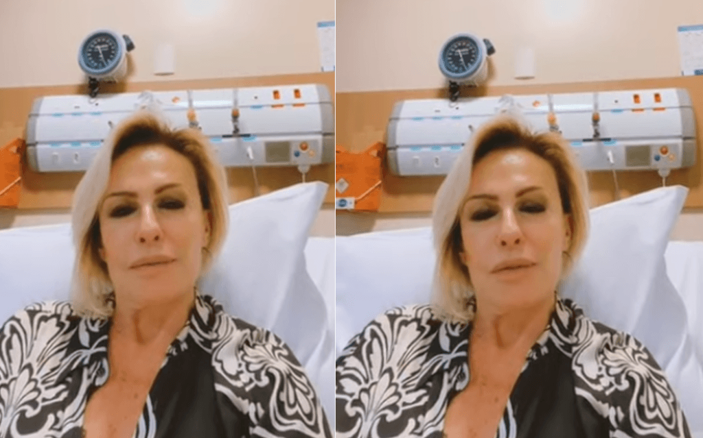 Ana Maria Braga mostra preparo para quimioterapia em leito de hospital e deixa recado para fãs