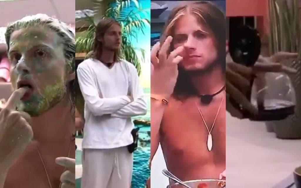 BBB20: Daniel come a própria cera, pega barata, se recusa a lavar as mãos e coloca dedo no café; vídeo