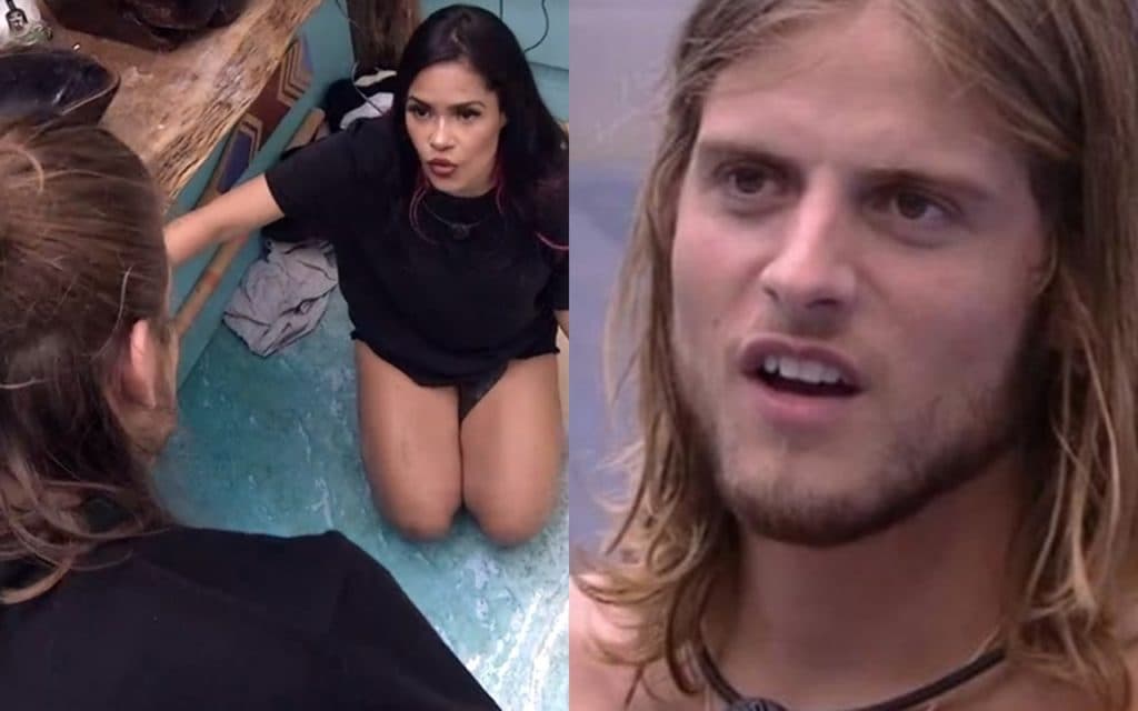 BBB20: Após acusar Daniel de ser machista, Flayslane se humilha, ajoelha e suplica perdão durante festa do líder