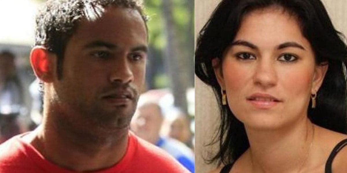 O goleiro Bruno Fernandes e Eliza Samúdio (Foto: Reprodução)