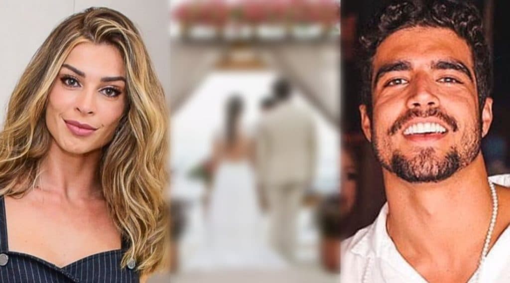 Caio Castro e Grazi Massafera se casam em cerimônia secreta durante viagem romântica