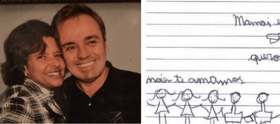 Caso Gugu: Rose Miriam prova com desenhos de filhos que vivia em família: "Nós te amamos"