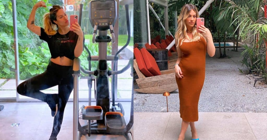 Grávida, Giovanna Ewbank é surpreendida pelos filhos Titi e Bless e momento viraliza