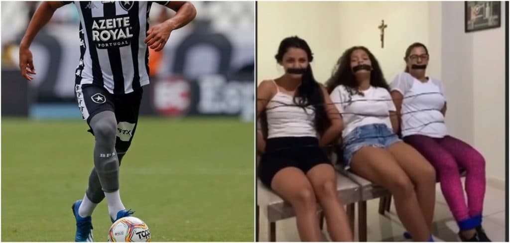 Polêmica! Viraliza vídeo de jogador do Brasil com mulheres amordaçadas e amarradas e gera revolta