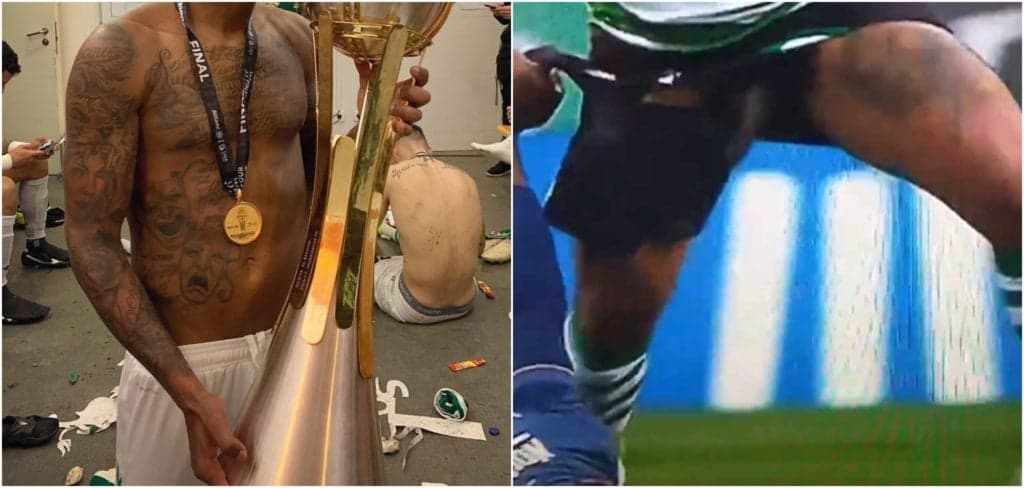 Jogador gato da seleção fica sem cueca dentro do campo e exibe anaconda ao vivo: 'Gigante'