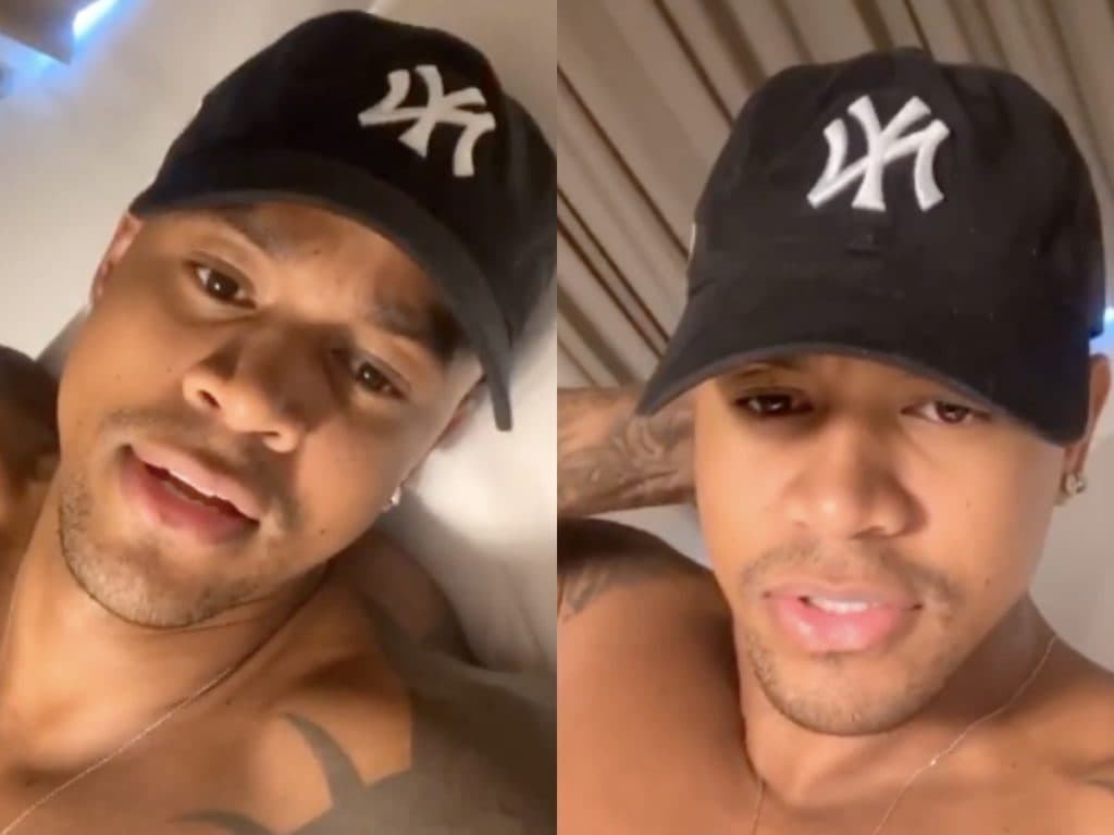 Chocada! Léo Santana é obrigado a tomar banho de cuia e desabafa sobre situação constrangedora: "Estou doido"