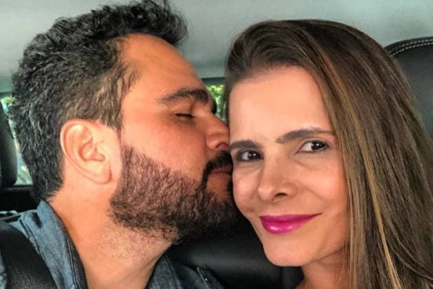 O irmão de Zezé, Luciano Camargo e sua esposa, Flávia Camargo (Reprodução) O irmão de Zezé, Luciano Camargo e sua esposa, Flávia Camargo (Reprodução)