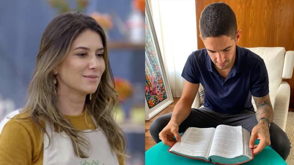 Após se agarrar à bíblia, Pato flagra Rebeca Abravanel dentro de casa passando por momento de sufoco