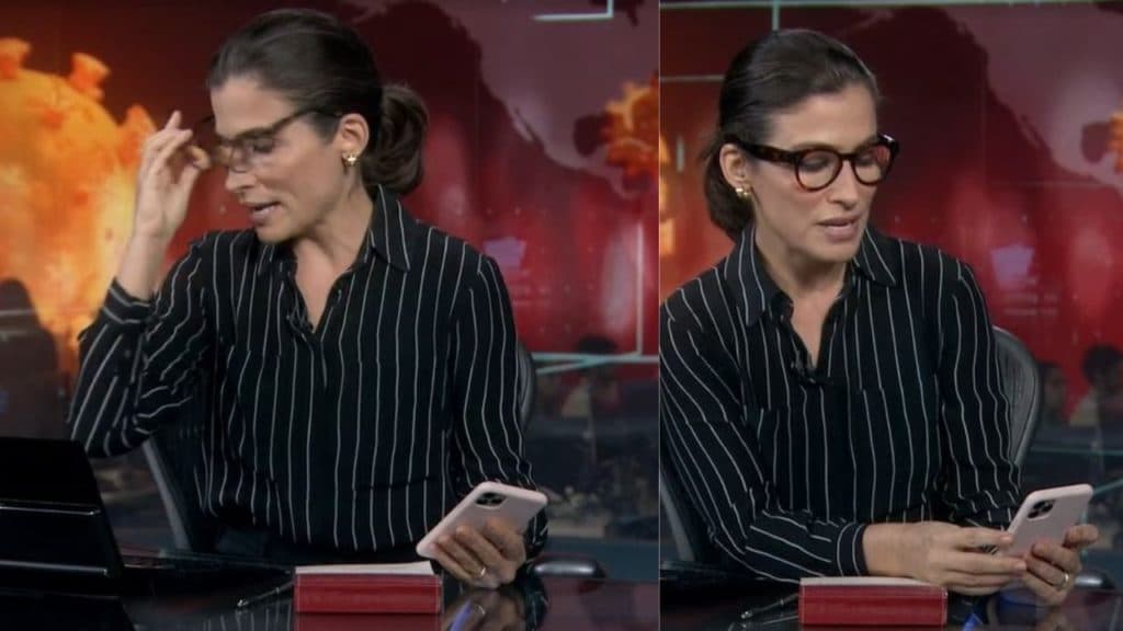 Renata Vasconcellos vive "inferno" após se descontrolar ao vivo no JN, mostra demais e sofre apelo: "Interdita"