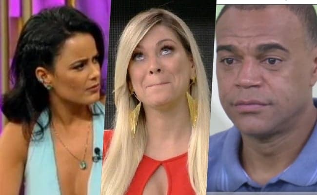 Separado da mulher, Denílson tem barraco ao vivo com esposa e relação com Renata Fan é escancarada para milhões: "Ciúmes"