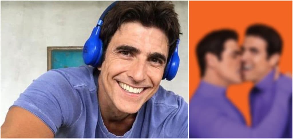 Após revelar sexo com homens, Reynaldo Gianecchini é flagrado beijando 'outro' e nega ser gay: 'Sou tudo'