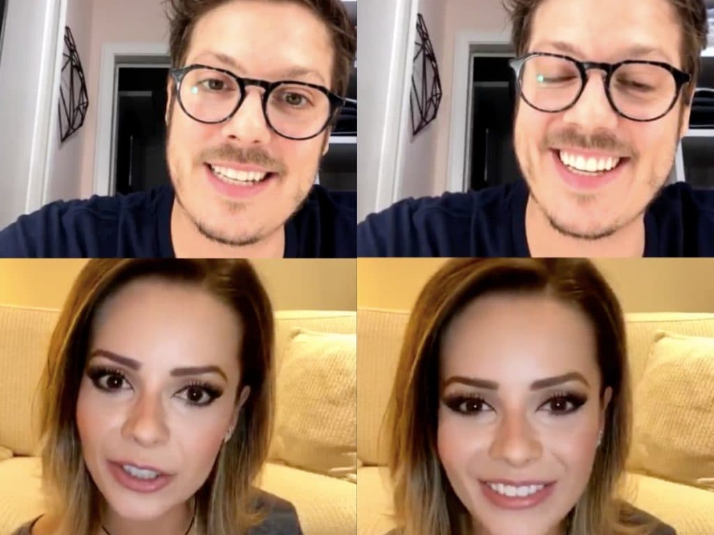 Sandy é pega desprevenida pelo filho que invade live da mãe com Porchat e a deixa constrangida ao vivo