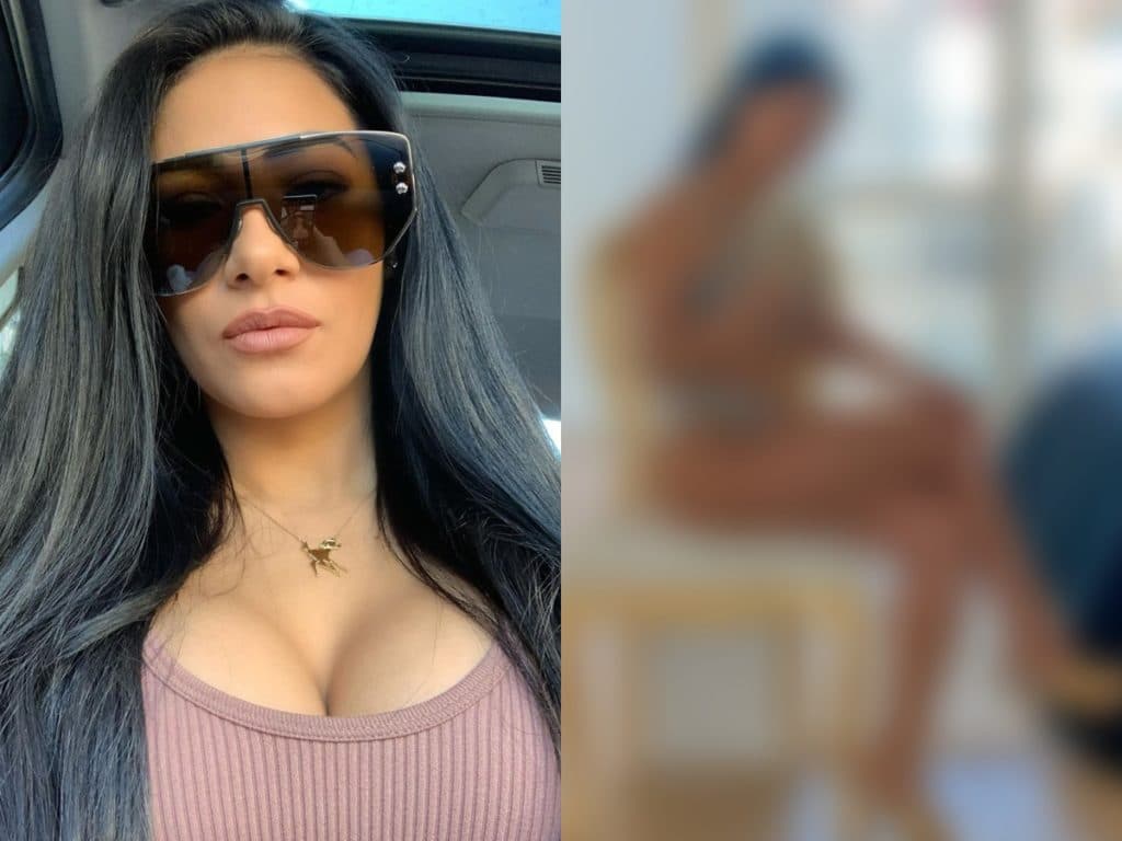 Simaria leva público à loucura ao posar só de lingerie e mostrar demais na frente do espelho: "Gostosa"