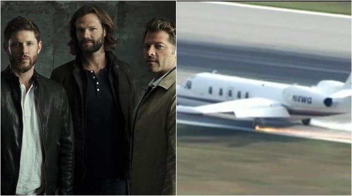 Elenco da série Supernatural vê a morte de perto durante viagem de avião: “O motor explodiu”