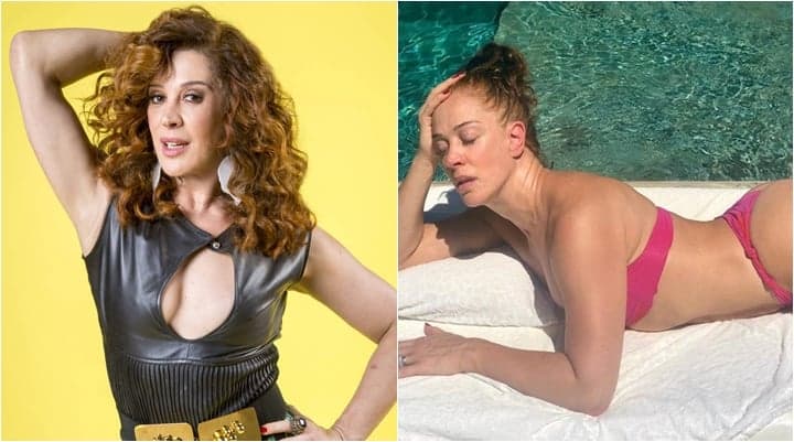 Claudia Raia, de biquíni cavado, entrega fora que deu em grande nome da Globo: "Cantada"
