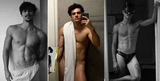Bruno Montaleone se revela após separação de Sasha Meneghel e surge ao lado de atores bonitões sem roupa