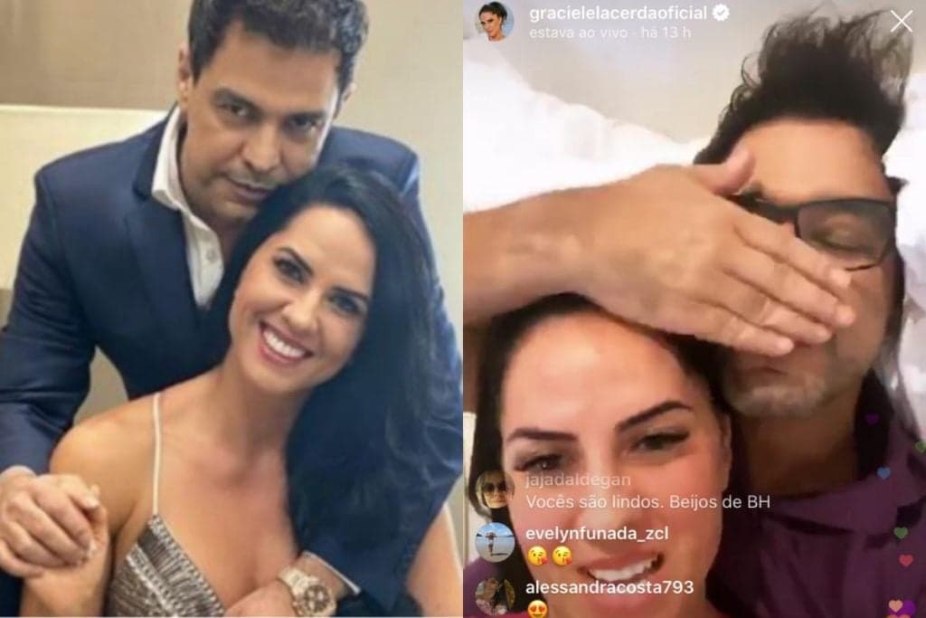 Em vídeo, Graciele Lacerda toma 'fora' de Zezé e cantor pede para ela sair: "Não quero falar"