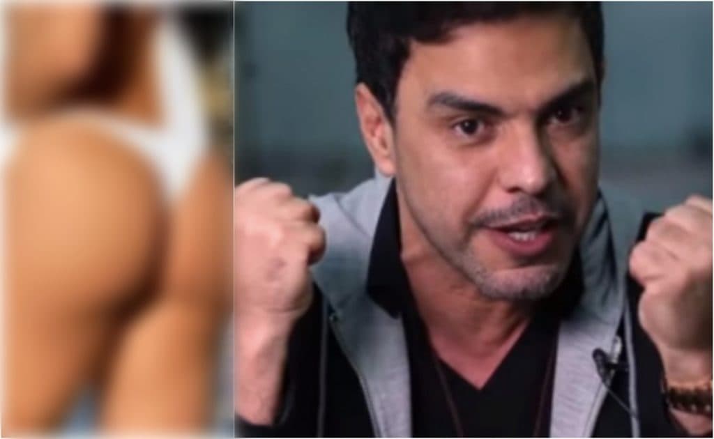 Graciele ostenta bumbum enorme em biquíni branco minúsculo e Zezé dispara: "Tudo meu"