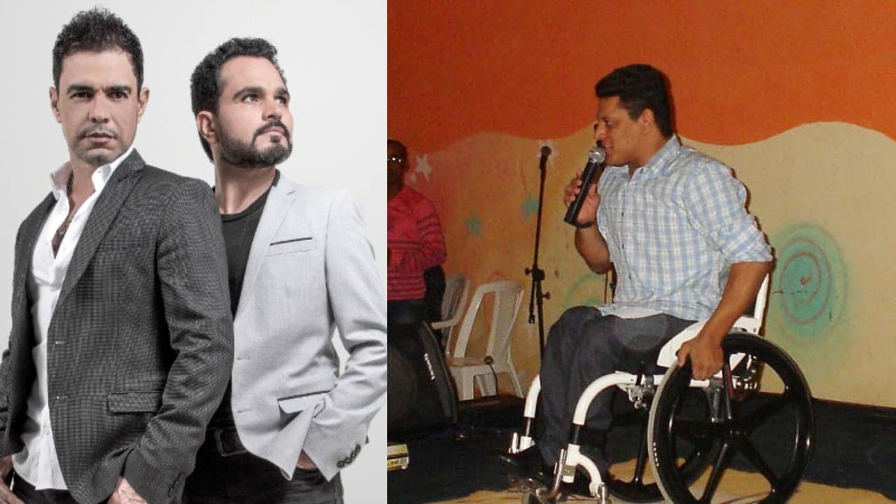 Zezé Di Camargo e Luciano e o irmão, Wellington Camargo (Foto: Divulgação/YouTube/Montagem TV Foco)