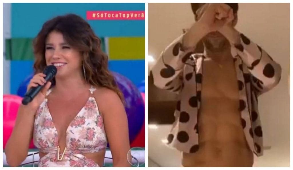 Namorado de Paula Fernandes surge em vídeo sexy e cantora expõe intimidade: "Está fazendo muito"