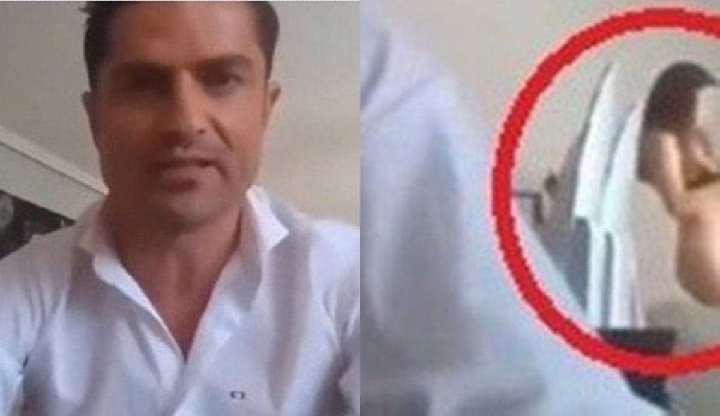Amante? Mulher aparece seminua, ao vivo na TV, em casa de jornalista casado e traição é apontada