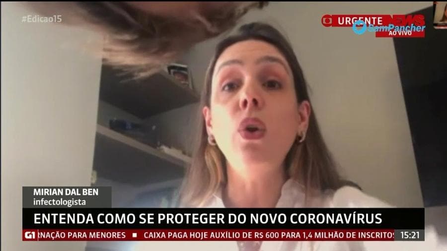Criança invade entrevista na Globo, deixa mãe desesperada e jornalista é obrigada a interromper