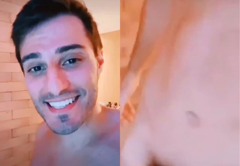 Após prometer nude caso Prior fosse eliminado, Hugo Bonemer, o primo de William Bonner, surge peladão em vídeo