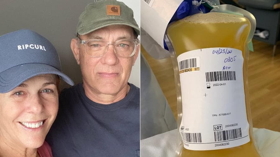 Vítima de covid-19, Tom Hanks doa plasma para criação de vacina