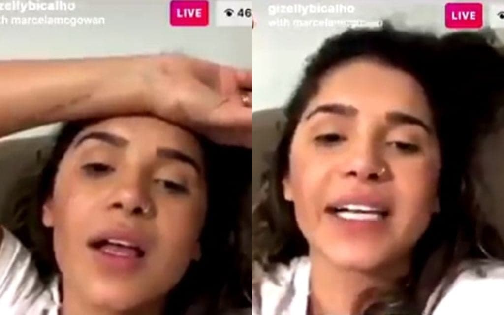 BBB20: Gizelly paga micos durante live e faz deboche com Felipe Neto: "Não conheço pessoal do Twitter"