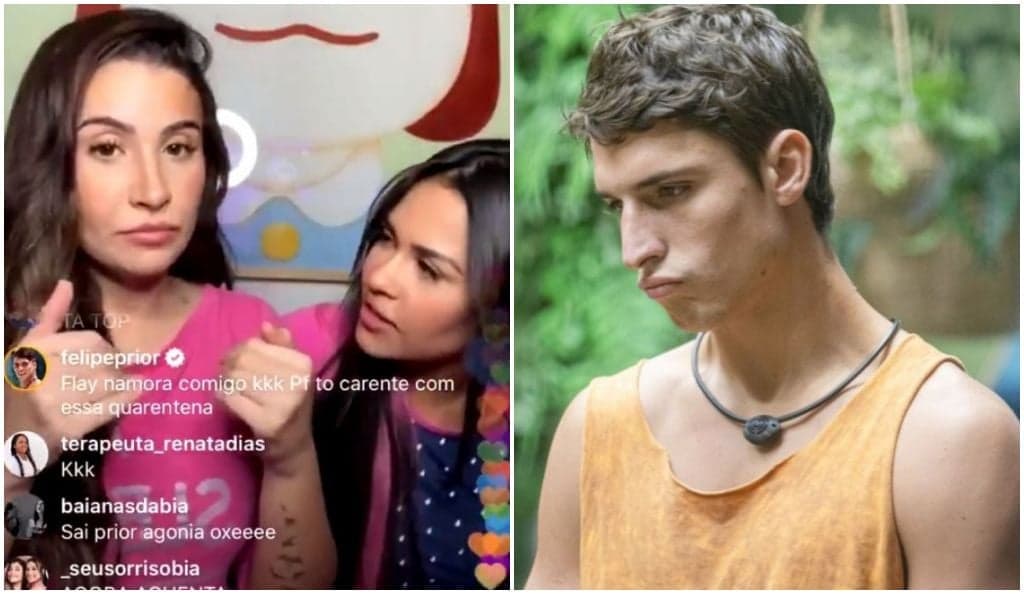 Bianda Andrade ignora Prior, compra briga com Flay e menospreza o ex-BBB em live